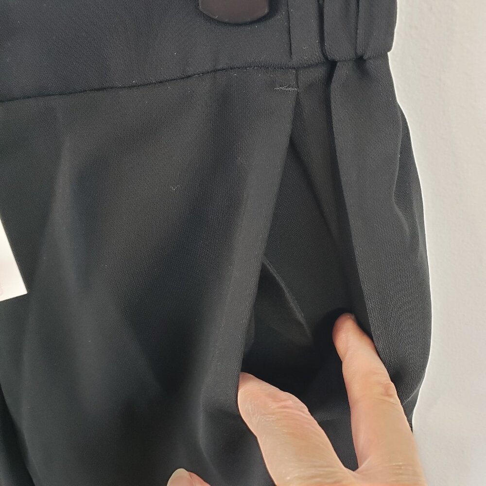 NEW ~ J Crew Dress Pants Womens 0 Black Tapered Business Wardrobe Pockets /A143 - Picture 3 of 9